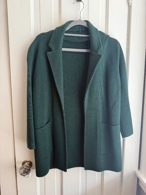 J. Crew Short Sweater Blazer Green Size Small
